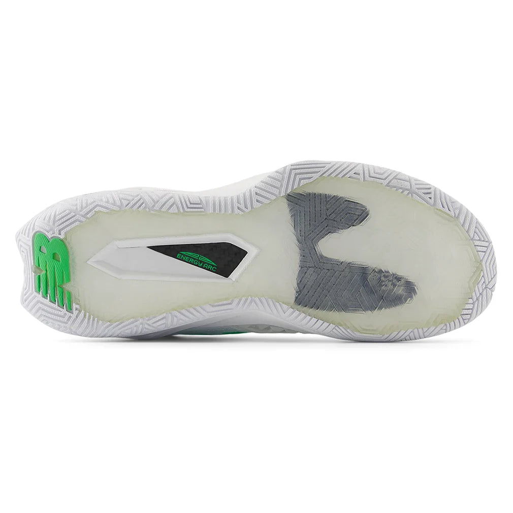 Women's Coco CG2 D Width Court Shoes White and Green Apple