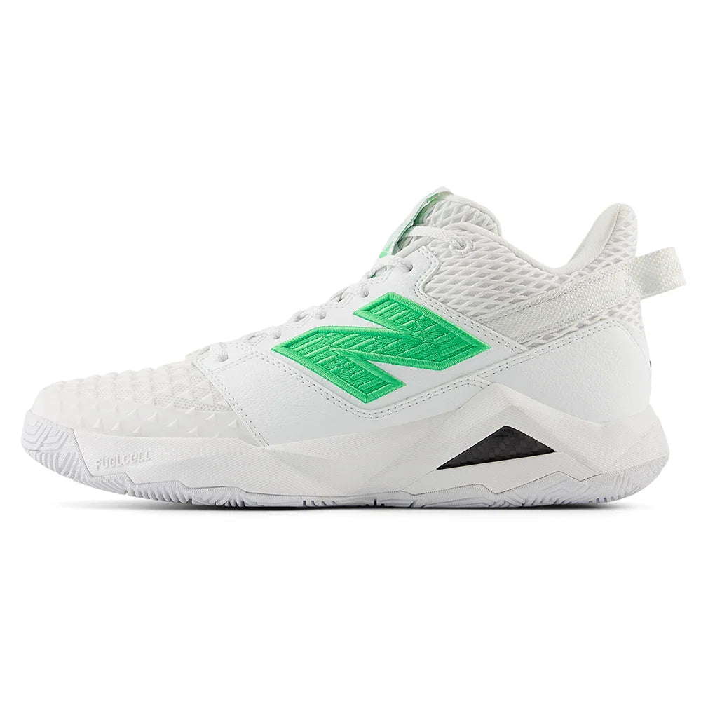 Women's Coco CG2 D Width Court Shoes White and Green Apple