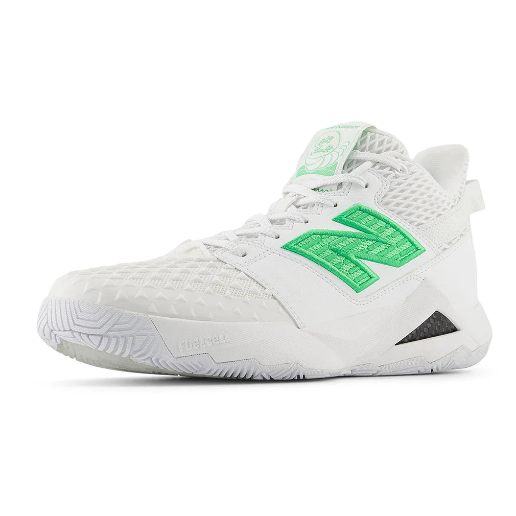 Women's Coco CG2 B Width Court Shoes White and Green Apple