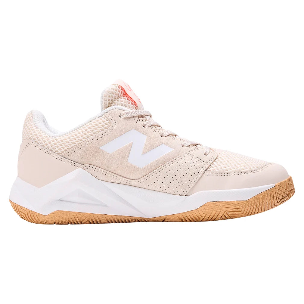 Women`s Coco Delray D Width Shoes Bisque and Urgent Red