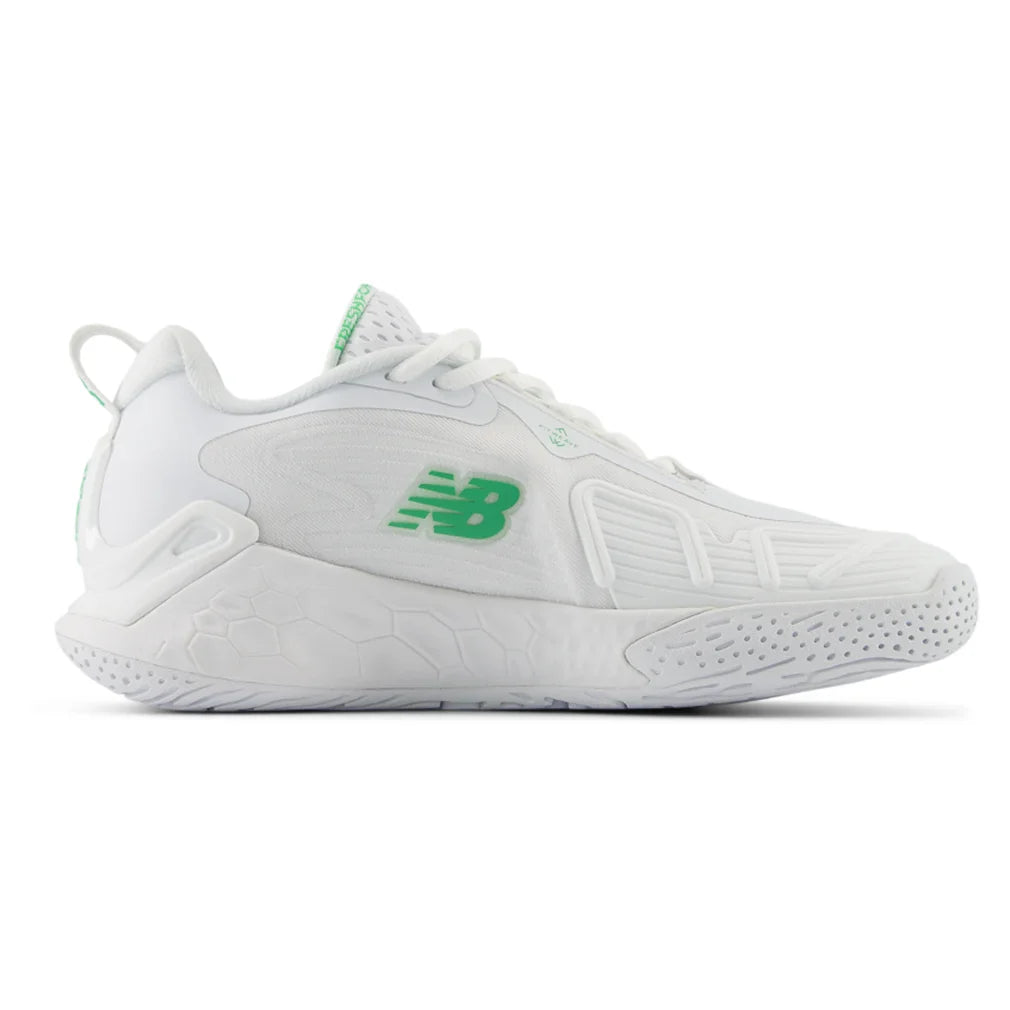 Women's Fresh Foam X CT-Rally B Width Court Shoes White and Green Apple