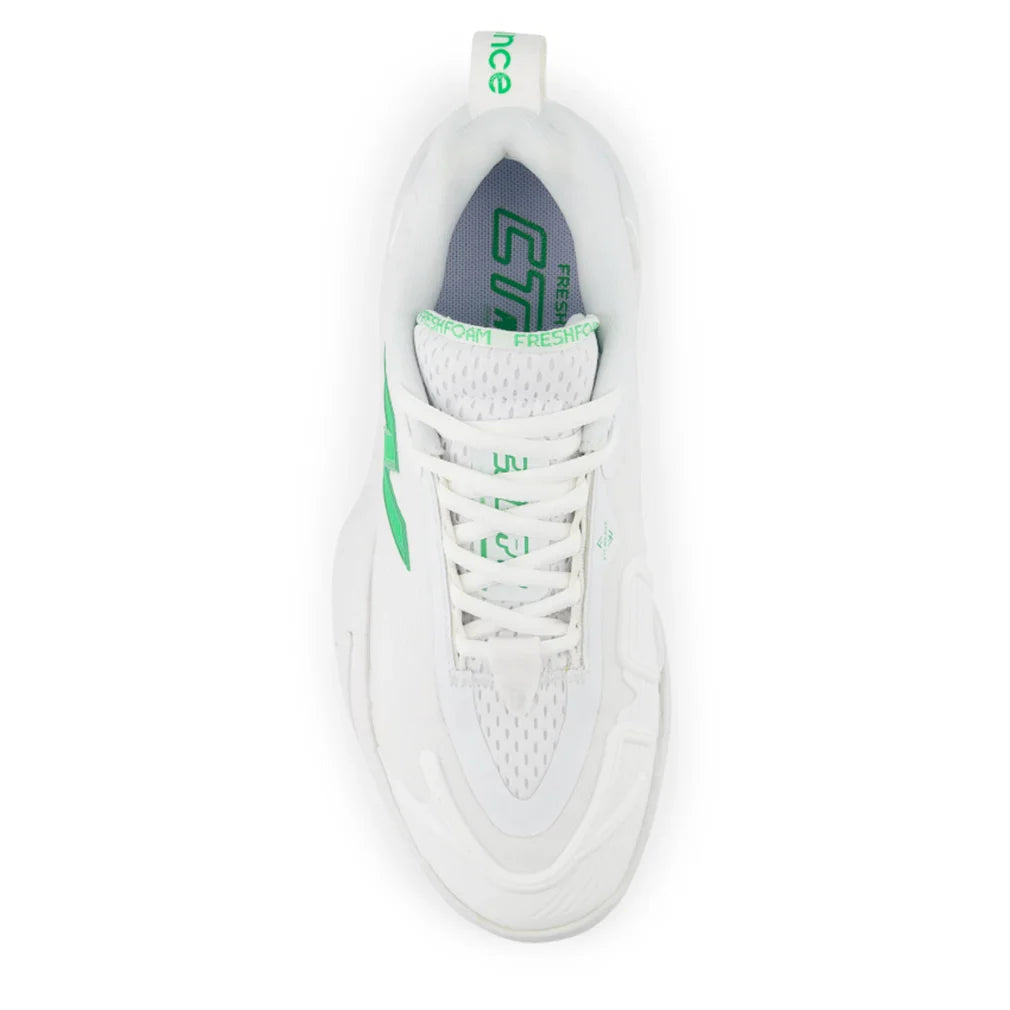 Women's Fresh Foam X CT-Rally B Width Court Shoes White and Green Apple