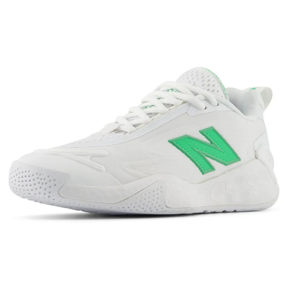 Women's Fresh Foam X CT-Rally B Width Court Shoes White and Green Apple