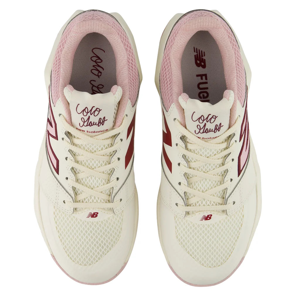Women's Coco Delray B Width Shoes Pink Chalk and Angora, New Balance, Pickleball Express, WCOD37SB-F26-3