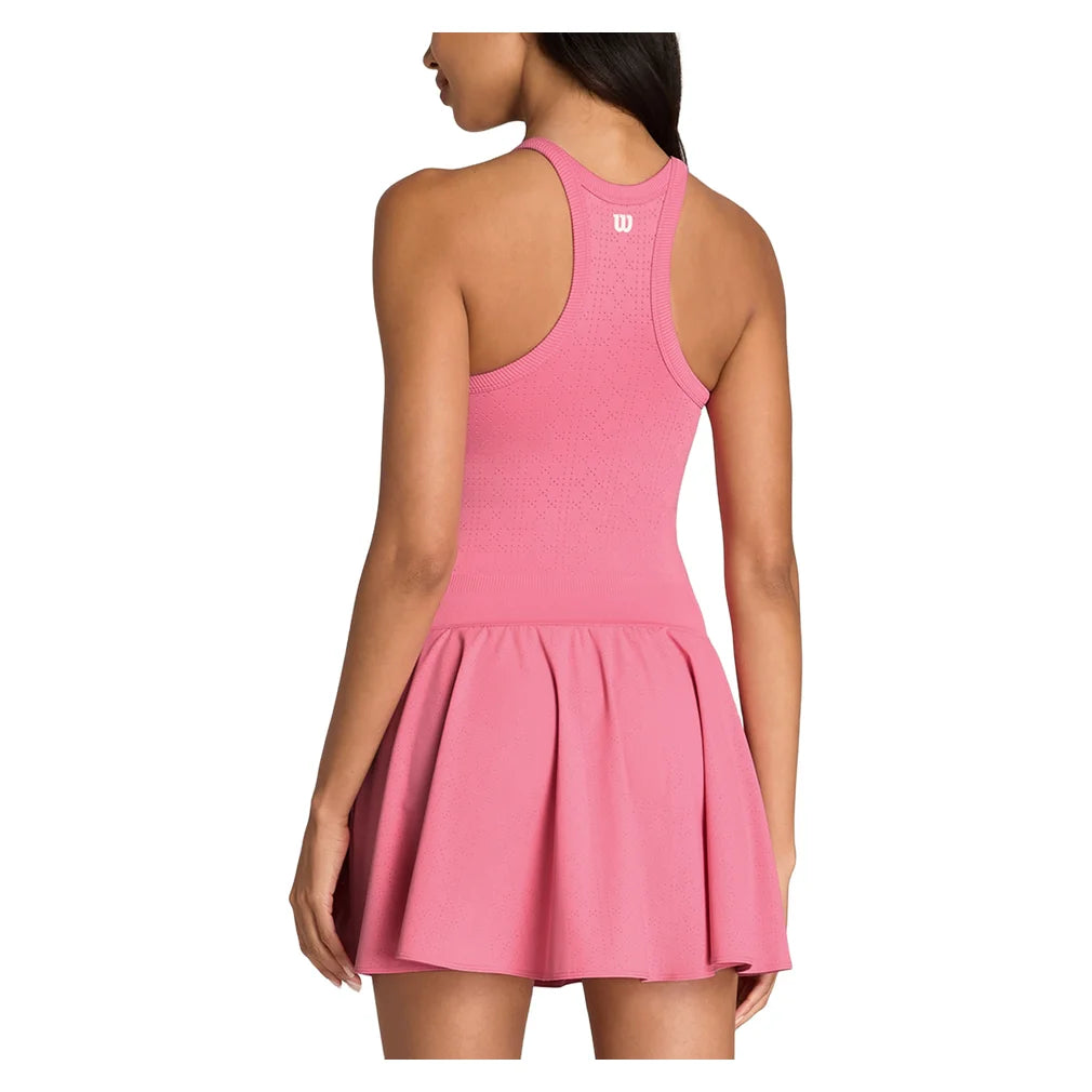 Women's On the Daily Perforated Dress Chateau Rose, Wilson, Pickleball Express, WE00194P051001-F26-1