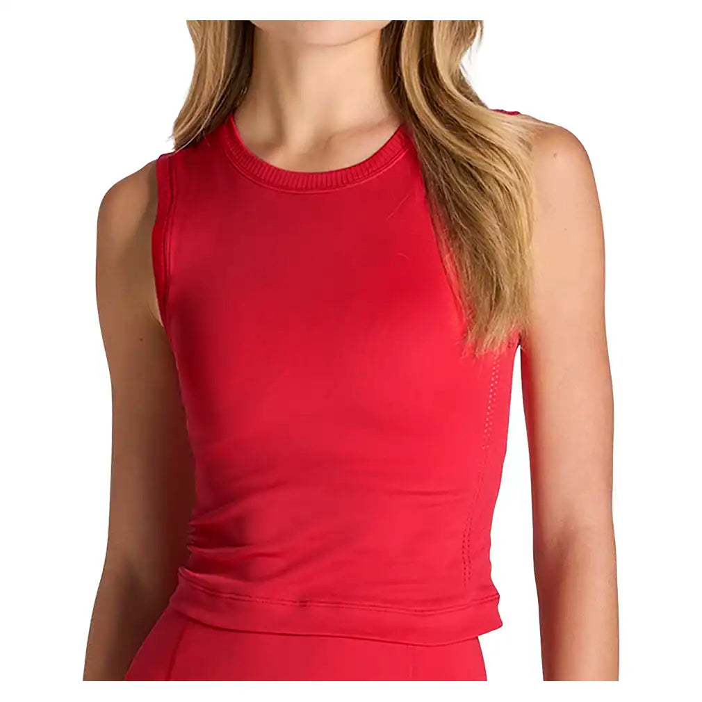 Women's Pro Seamless Pointelle Tank Varsity Red
