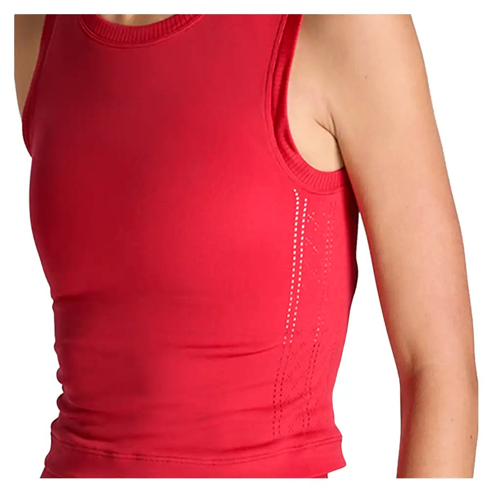 Women's Pro Seamless Pointelle Tank Varsity Red