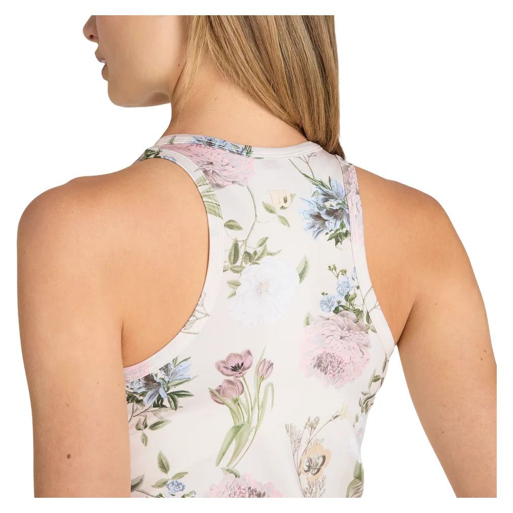 Women's Fieldhouse Tank Floral Print, Wilson, Pickleball Express, WE00317Z012001-4
