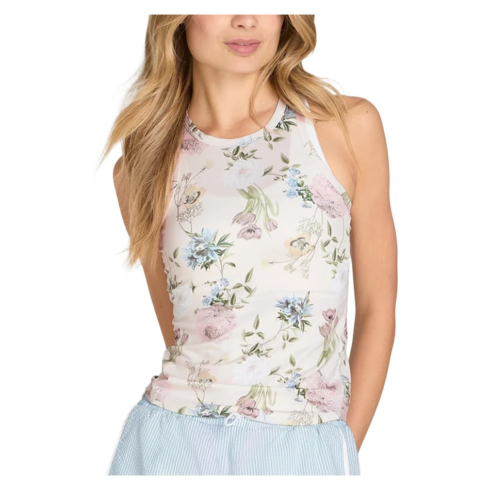 Women's Fieldhouse Tank Floral Print, Wilson, Floral Print, Pickleball Express, WE00317Z012001-FLORAL-PRINT-1