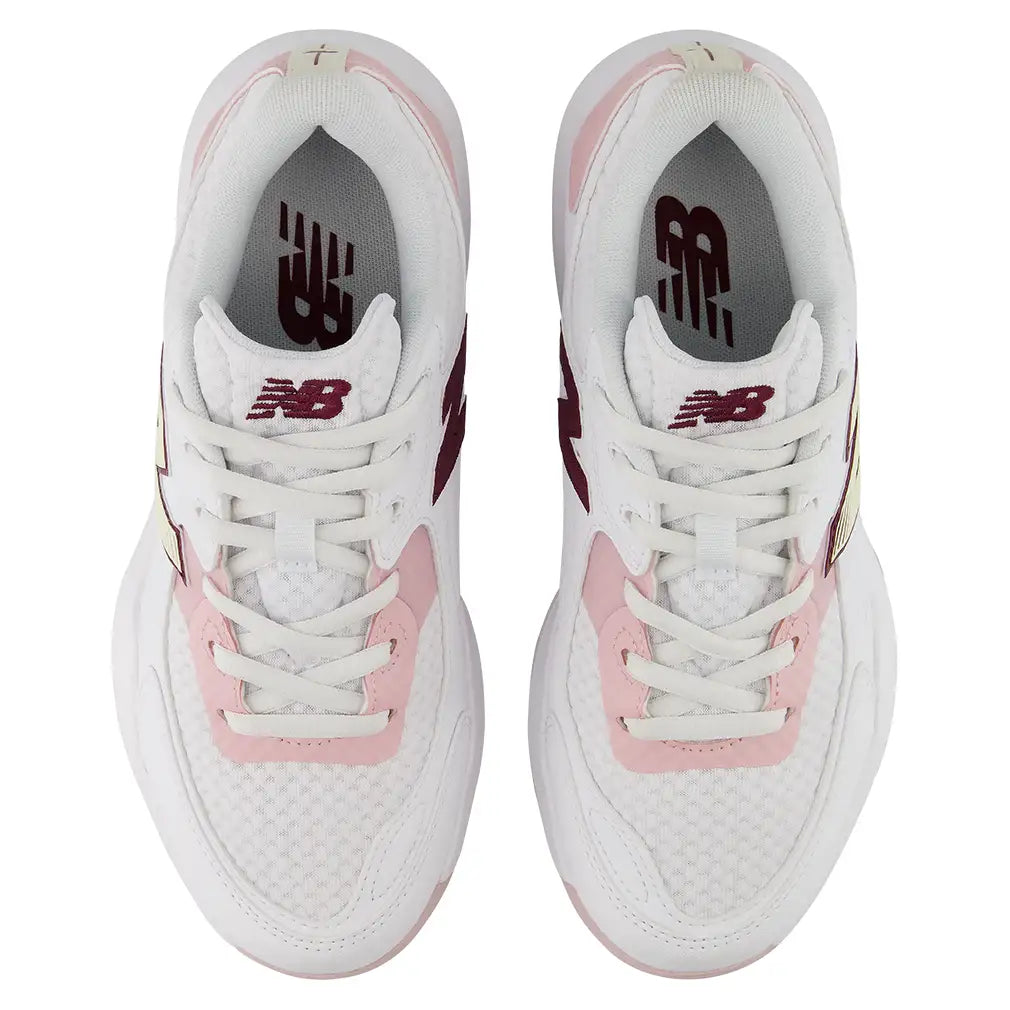 Women's 696v7 D Width Shoes White and Pink Chalk