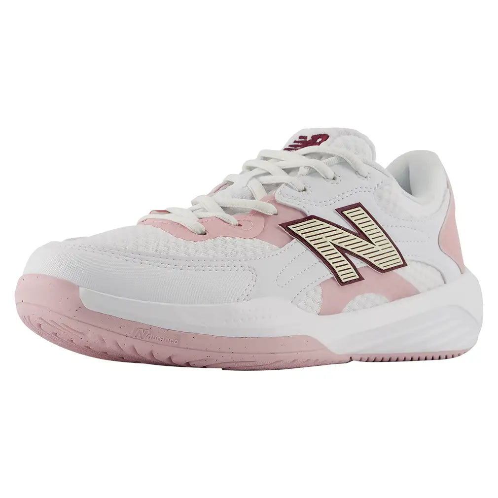 Women's 696v7 D Width Shoes White and Pink Chalk
