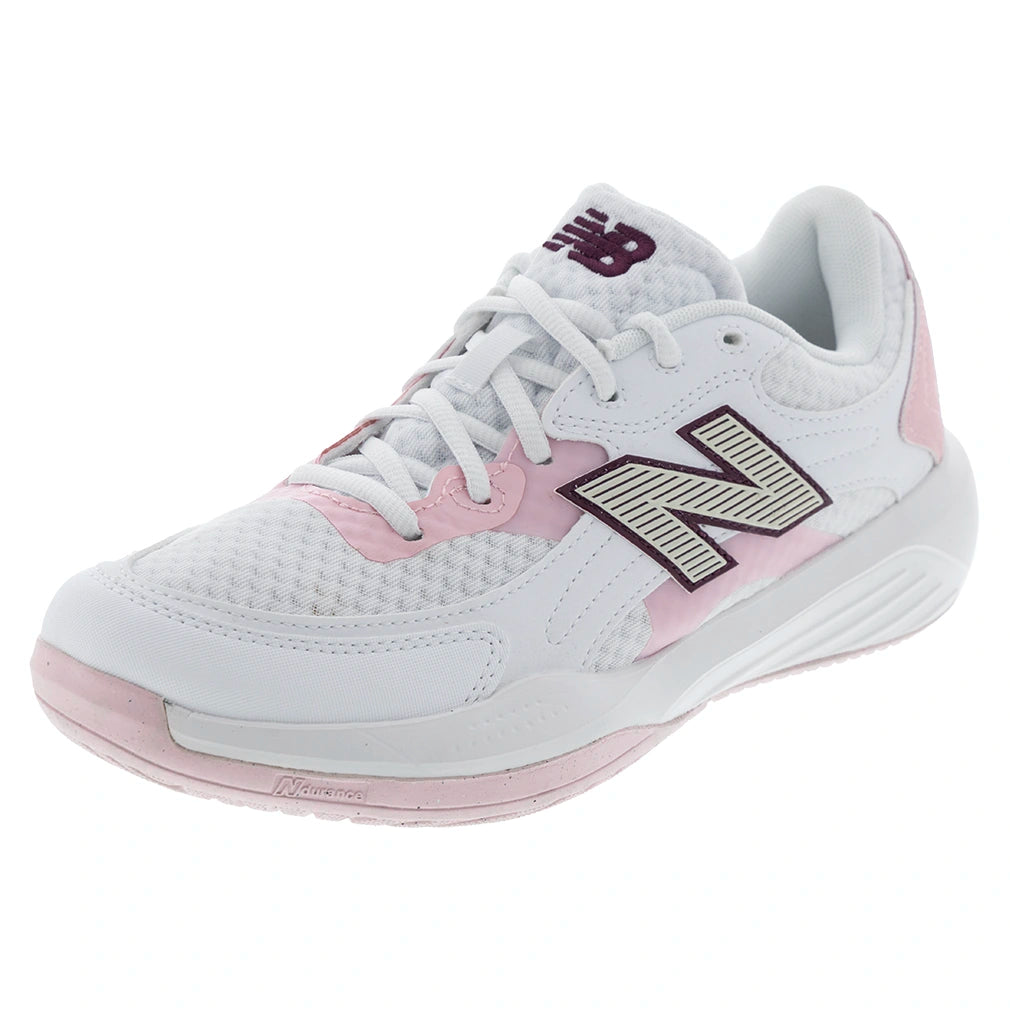 Women's 696v7 B Width Shoes White and Pink Chalk