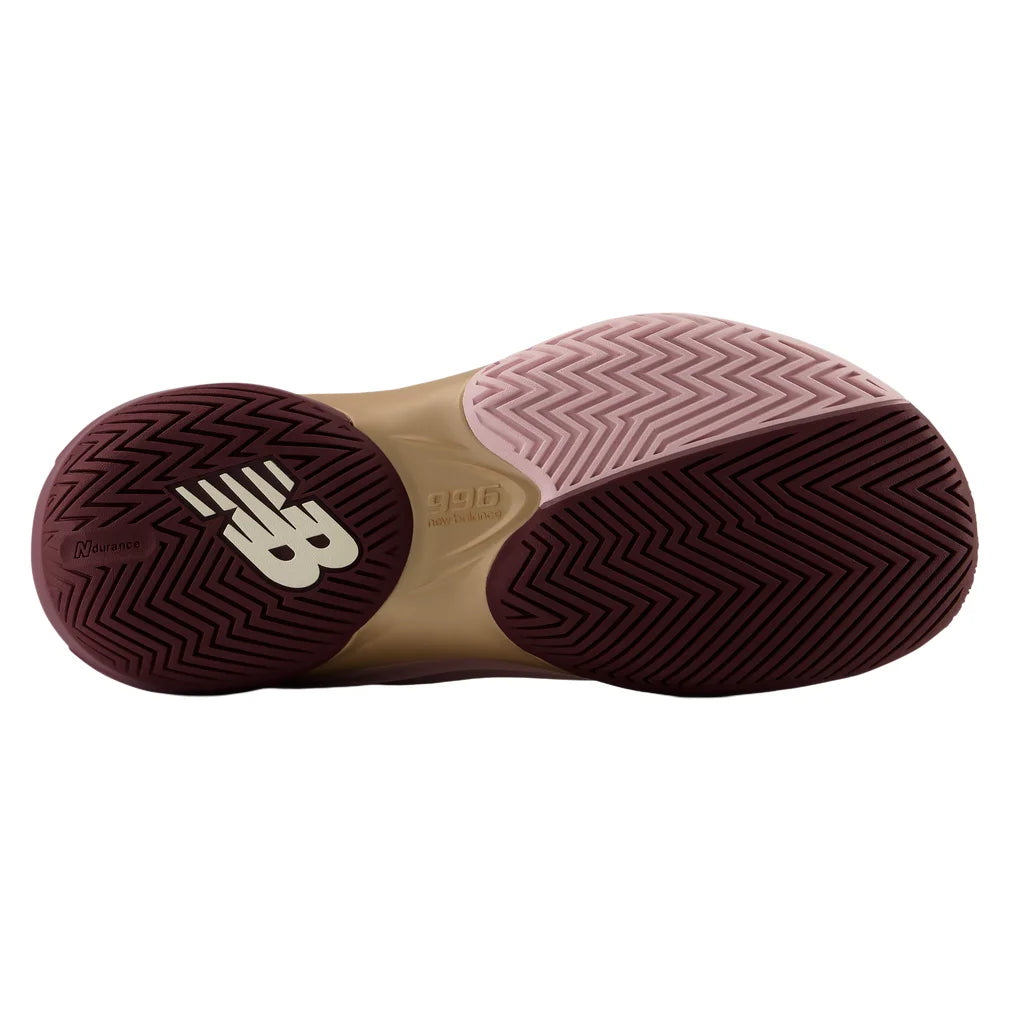 Women's FuelCell 996v7 B Width Shoes Pink Chalk and Podium Red, New Balance, Pickleball Express, WH996458B-F26-5