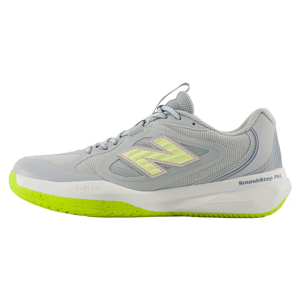 Women's SmashStep PKL B Width Pickleball Shoes Light Zinc Blue and Pink Granite