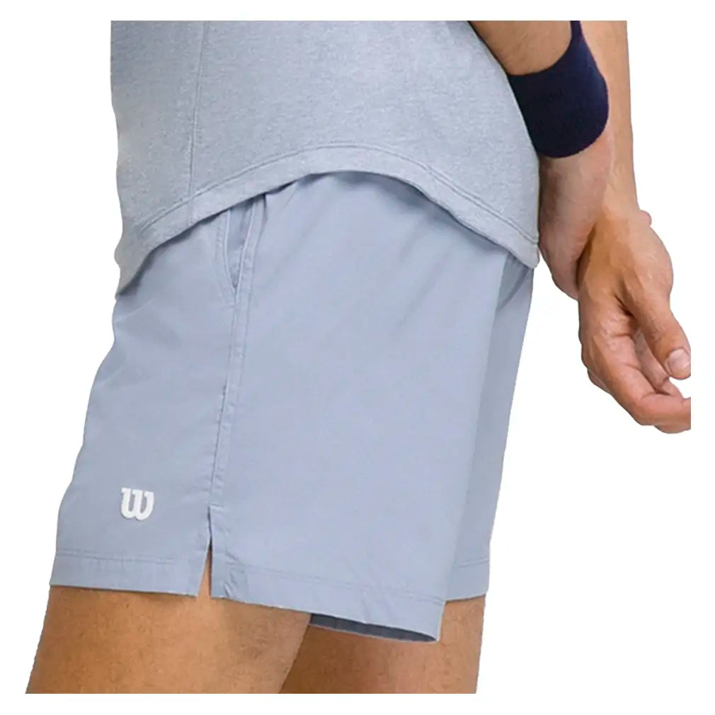 Men's Volley Unlined 6 Inch Tennis Short Blue Fog