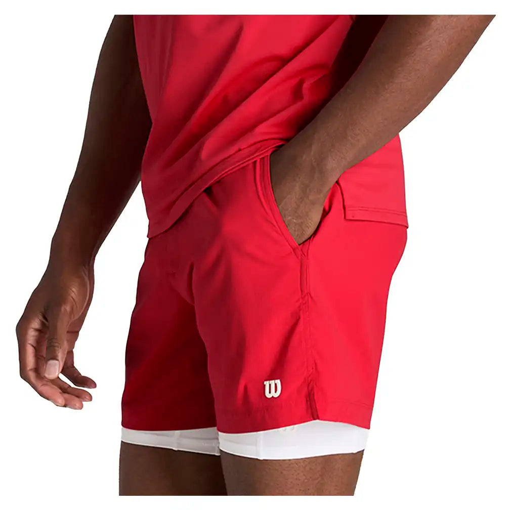 Men's Volley 6 Inch Unlined Short Varsity Red
