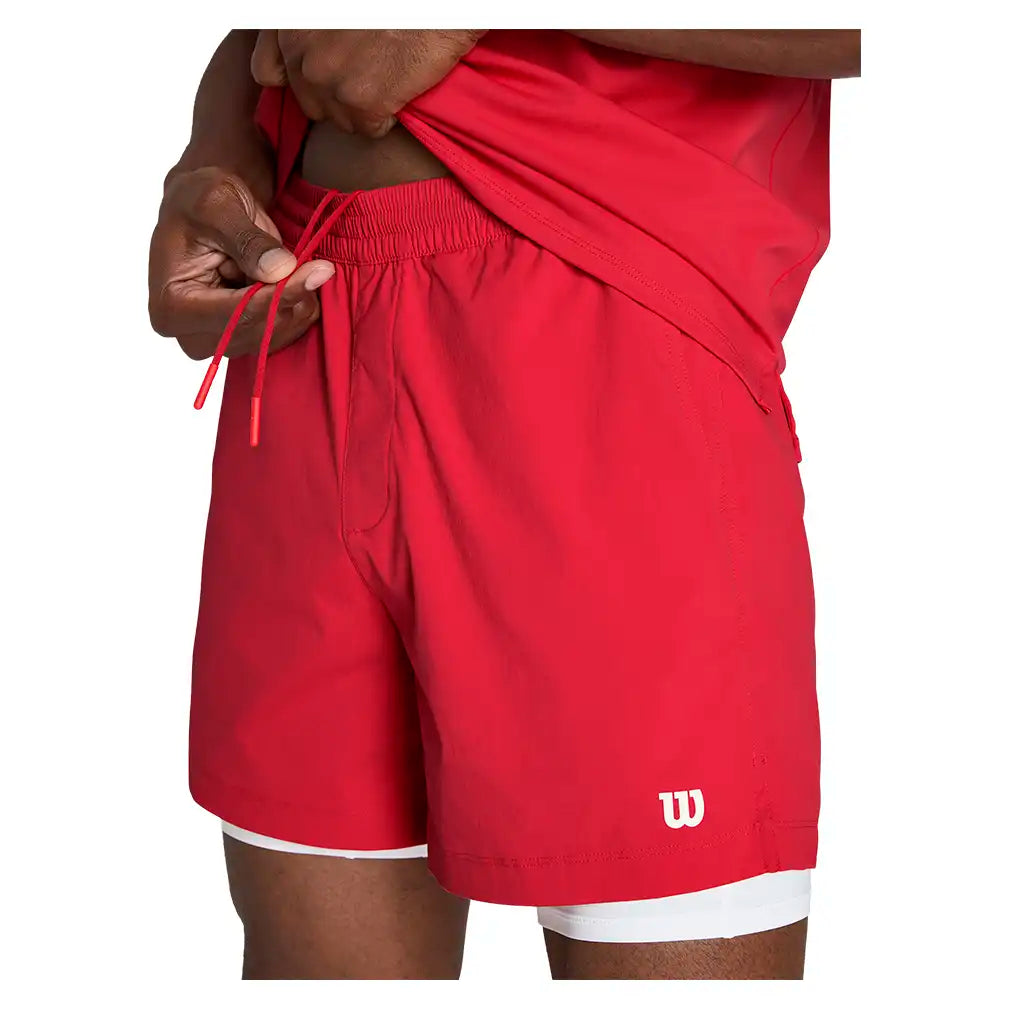Men's Volley 6 Inch Unlined Short Varsity Red