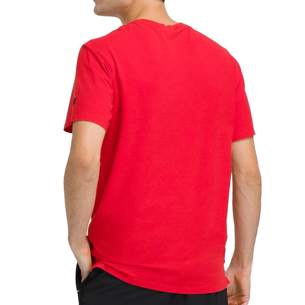 Men's Easy Street Tee Infrared and Classic Navy