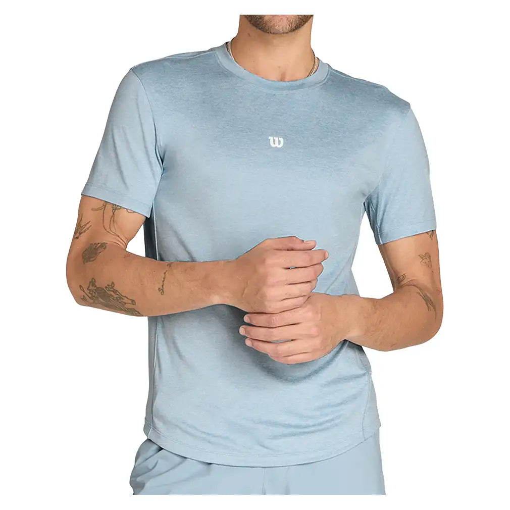 Men's Everyday Performance Tennis Tee Blue Fog