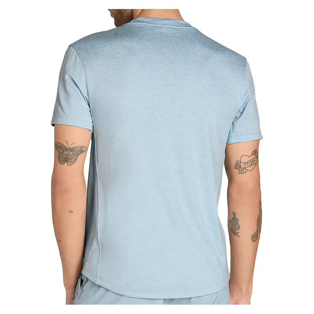 Men's Everyday Performance Tennis Tee Blue Fog