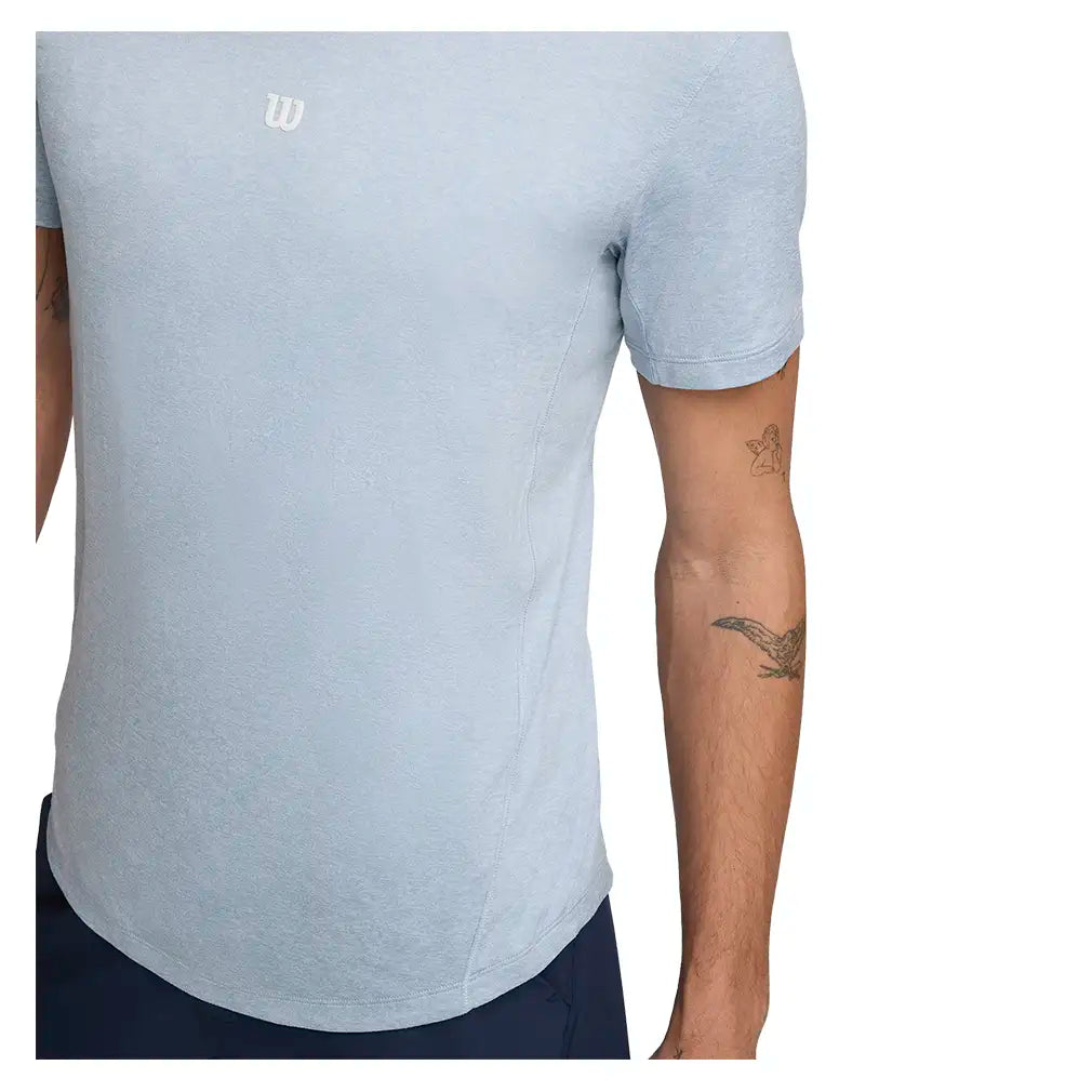 Men's Everyday Performance Tennis Tee Blue Fog