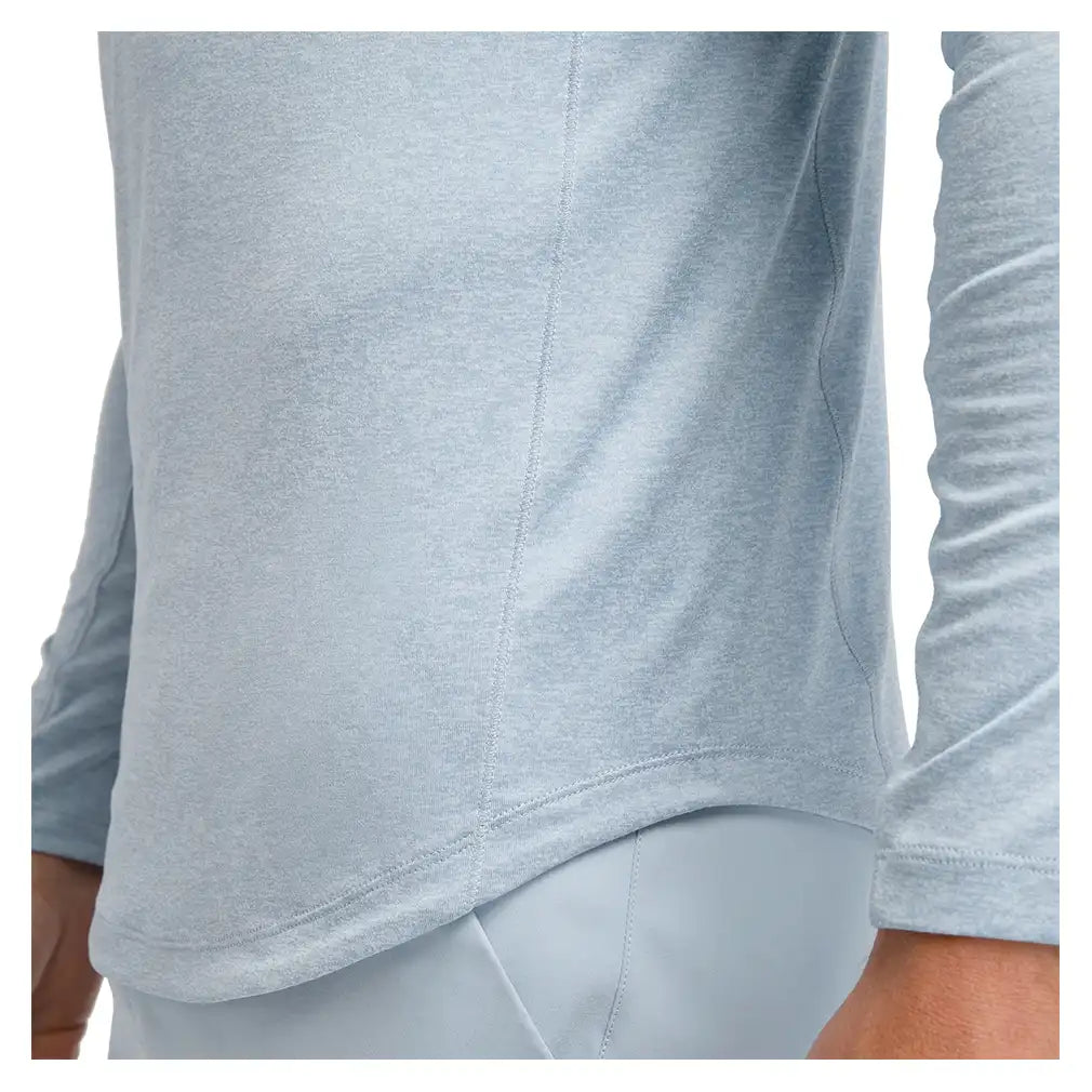 Men's Everyday Performance Long Sleeve Tennis Tee Blue Fog