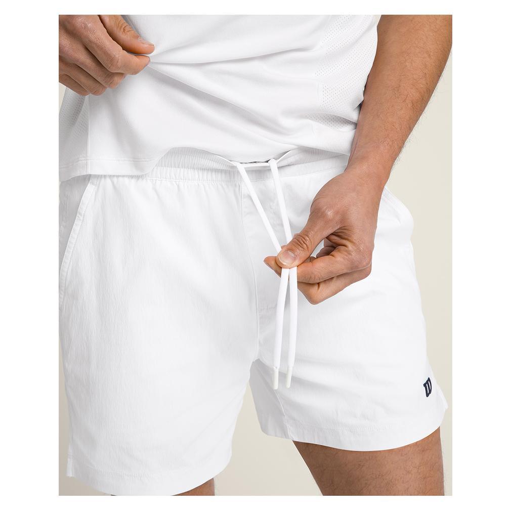 Men's Volley 6 Inch Short Bright White