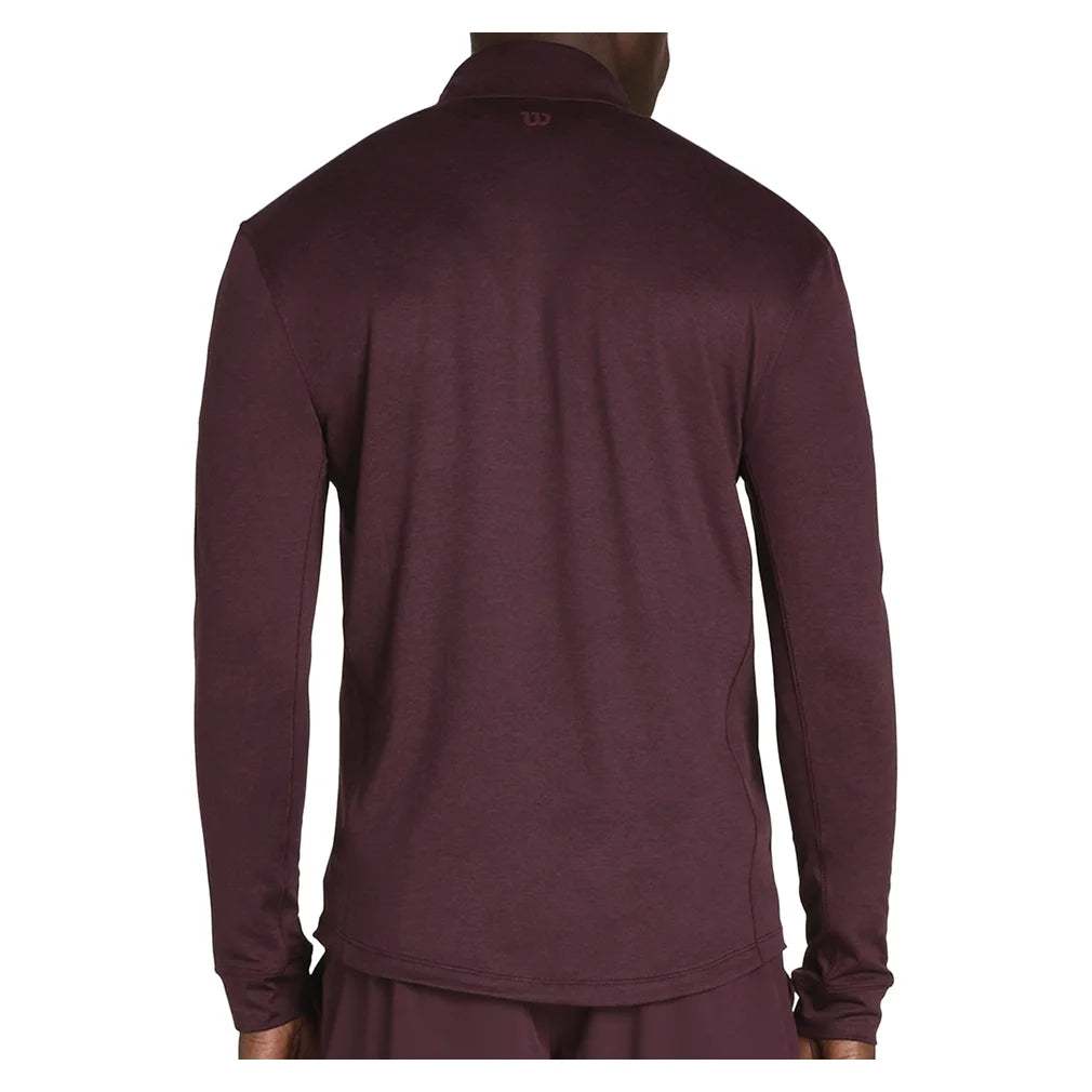 Men's Everyday Performance Half-Zip Fig, Wilson, Pickleball Express, WM00305R043001-F26-1