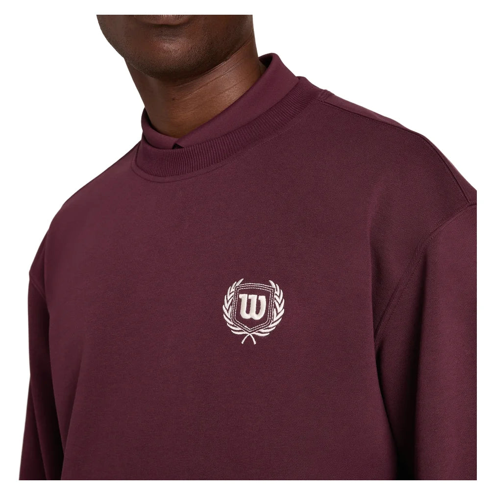 Men's Playstate Crew Sweatshirt Fig, Wilson, Pickleball Express, WN00049R043001-F26-3