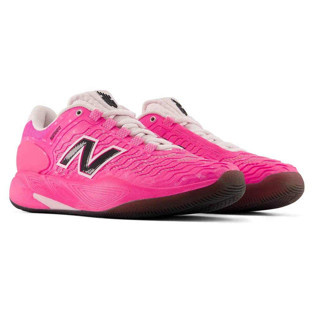 Women's Fresh Foam X CT-Rally v2 D Width Court Shoes Pink Heat and Black