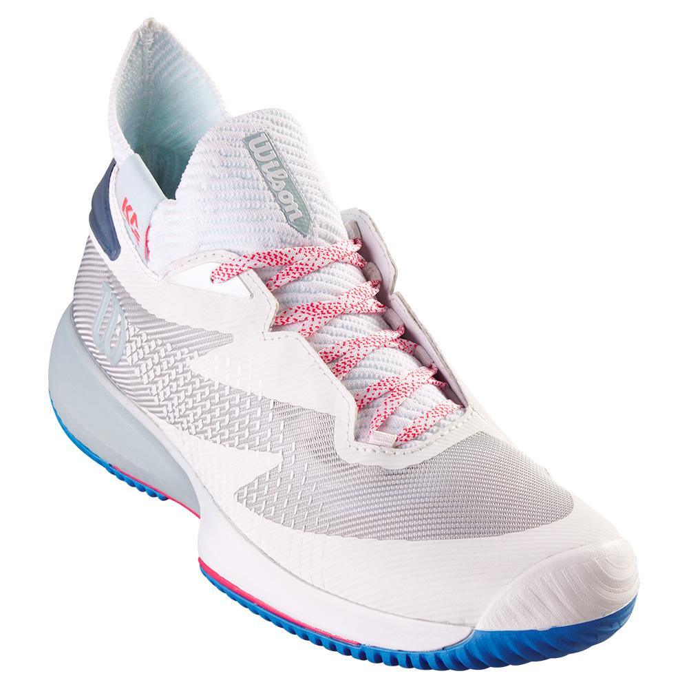 Women's Kaos Rapide SFT Court Shoes White and Cooling Spray