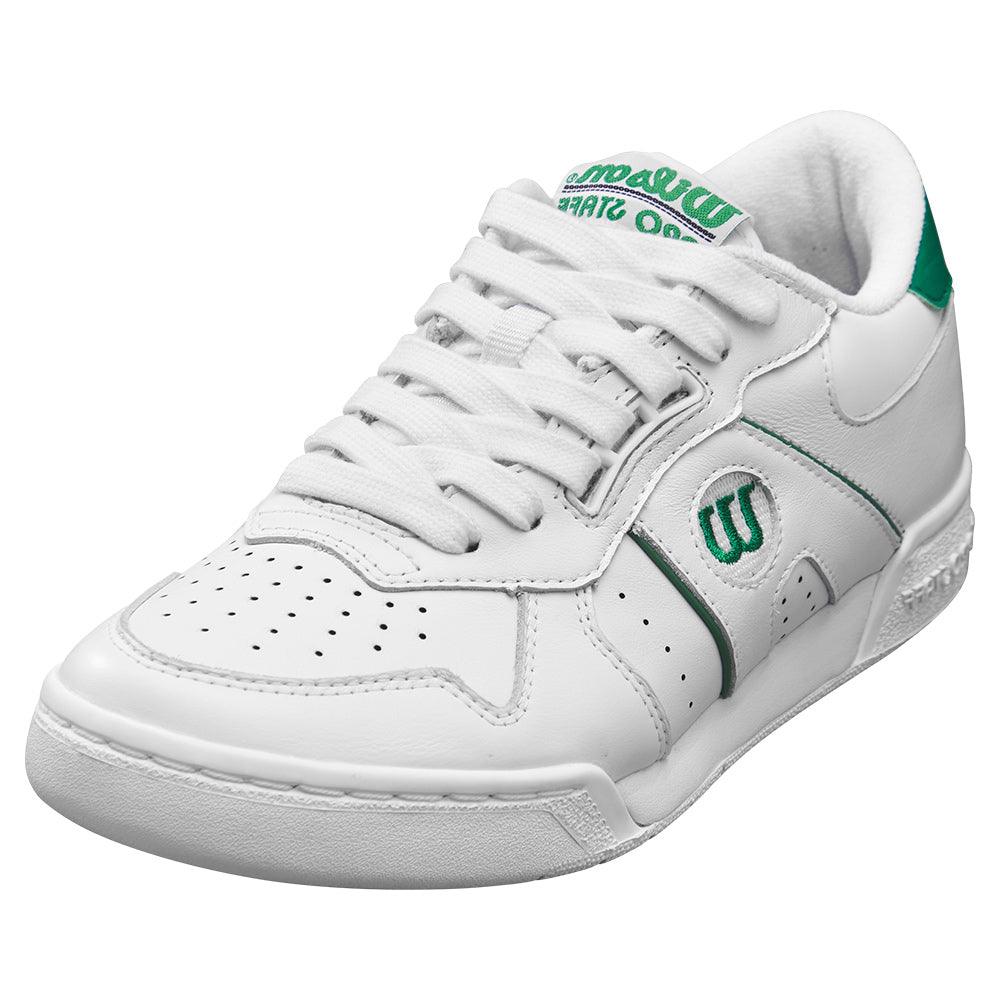 Women's Pro Staff 87 Sportstyle Court Shoes White and Bosphorous