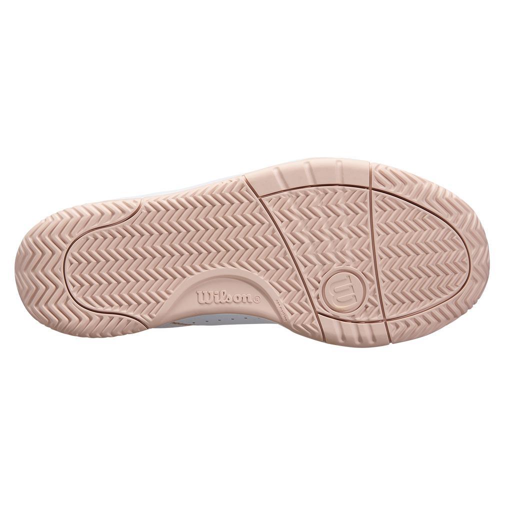 Women's Pickle Pro Pickleball Shoes White and Cameo Rose