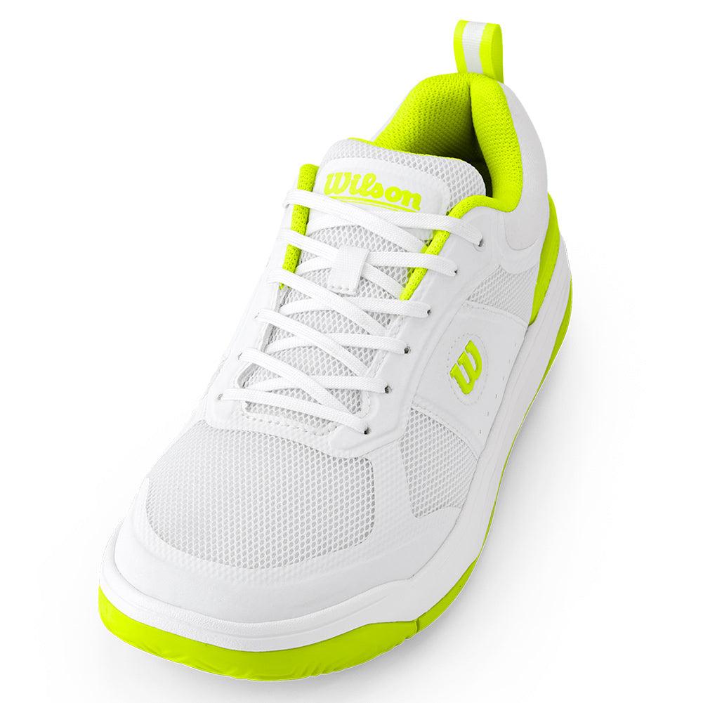 Men's Pickle Pro Pickleball Shoes White and Safety Yellow