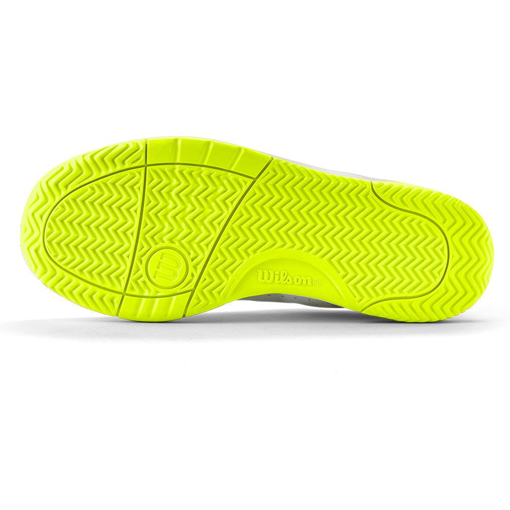 Women's Pickle Pro Pickleball Court Shoes White and Safety Yellow
