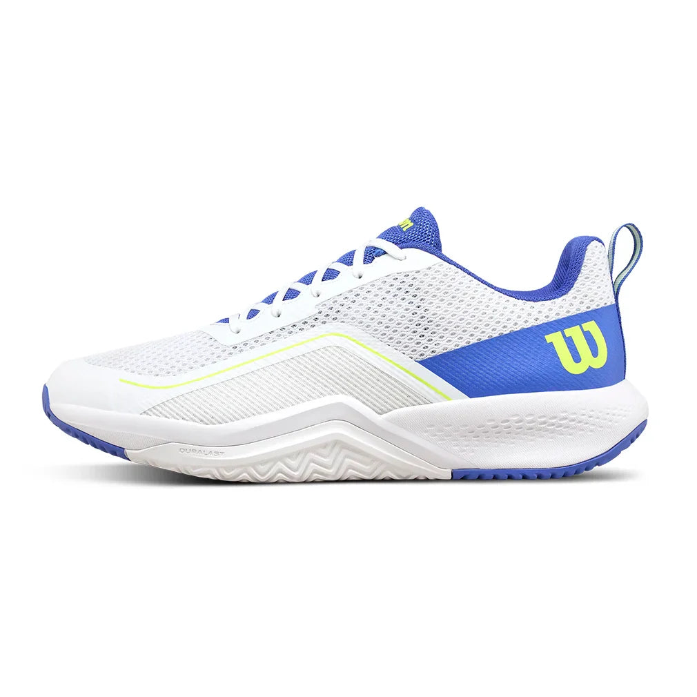 Men's Rush Pro Lite Court Shoes White and Amparo Blue