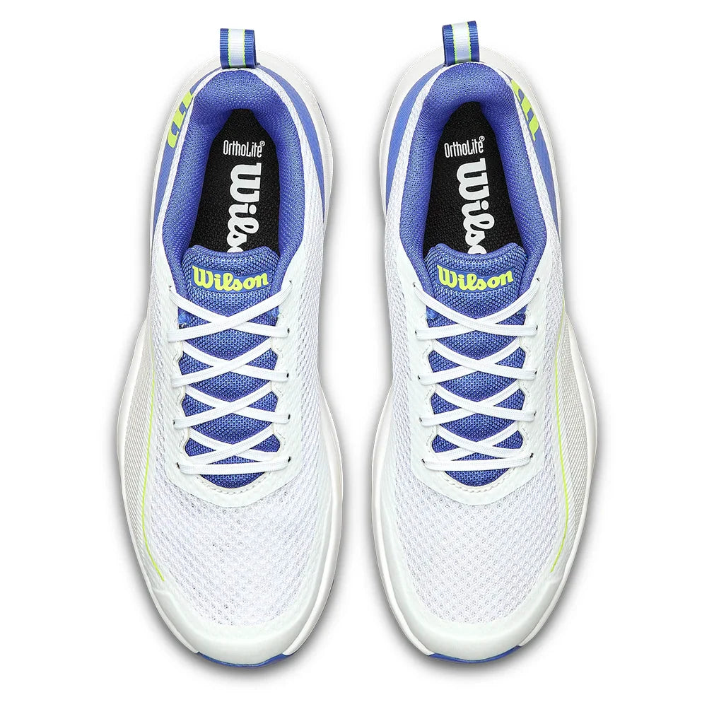 Men's Rush Pro Lite Court Shoes White and Amparo Blue