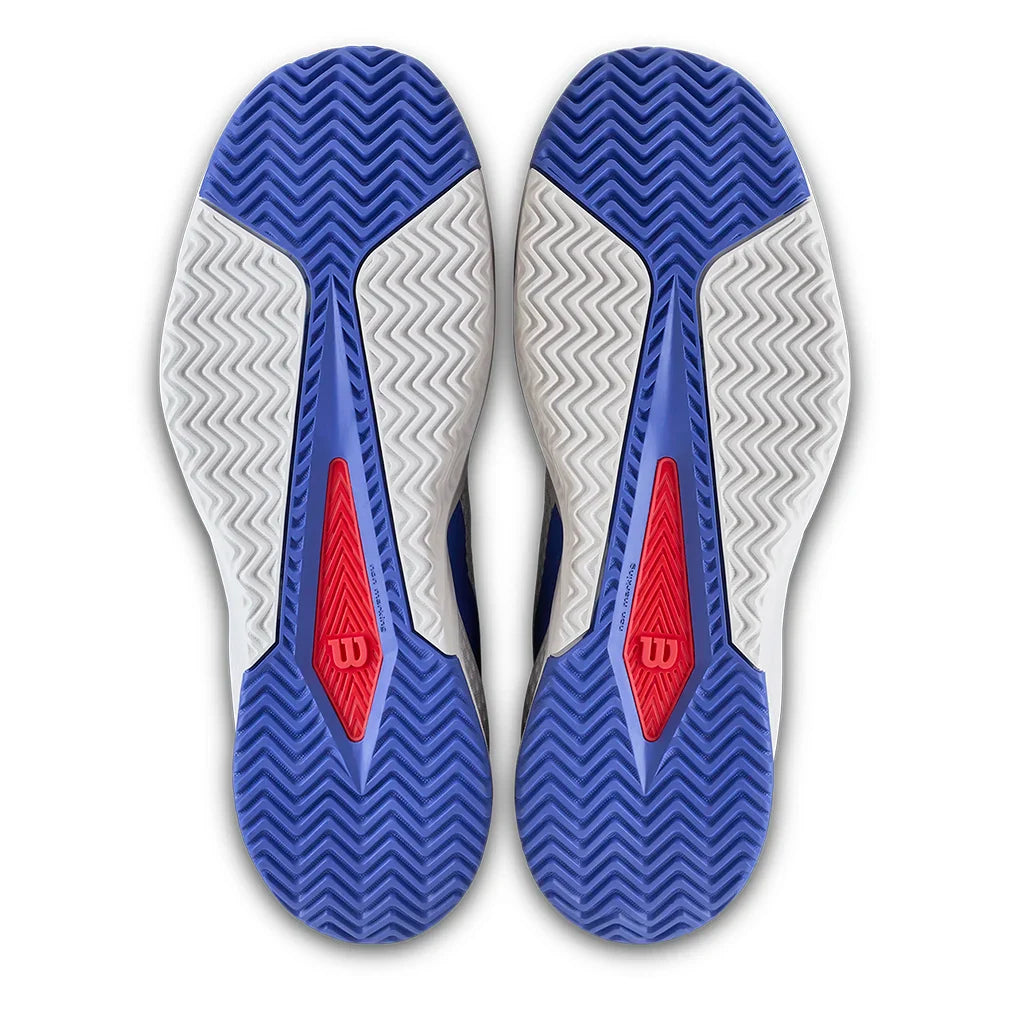 Men's Rush Pro Lite Court Shoes White and Amparo Blue