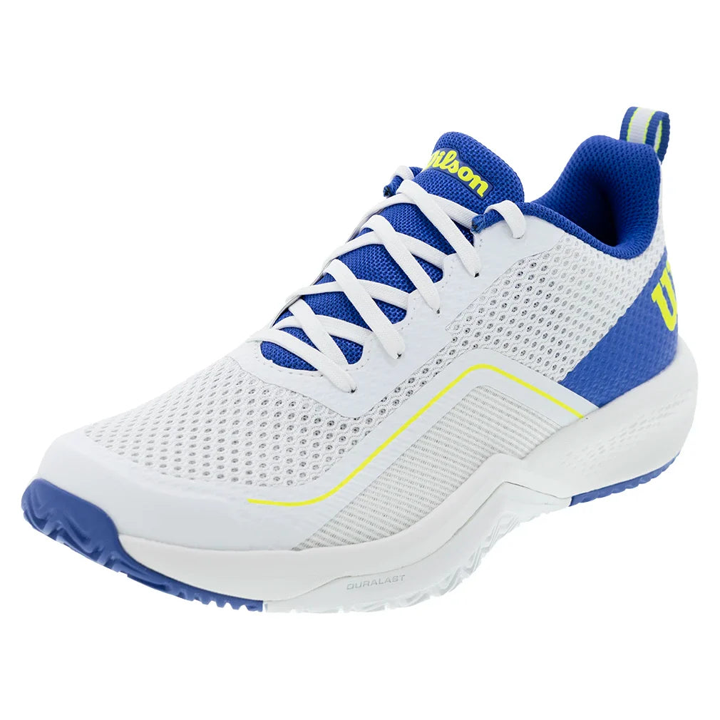 Men's Rush Pro Lite Court Shoes White and Amparo Blue
