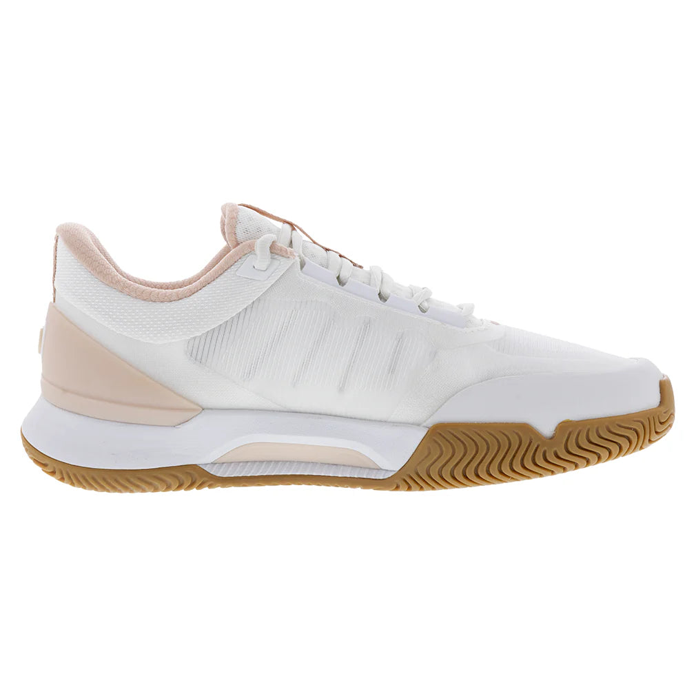 Womens Intrigue Tour Court Shoes White and Cameo Rose