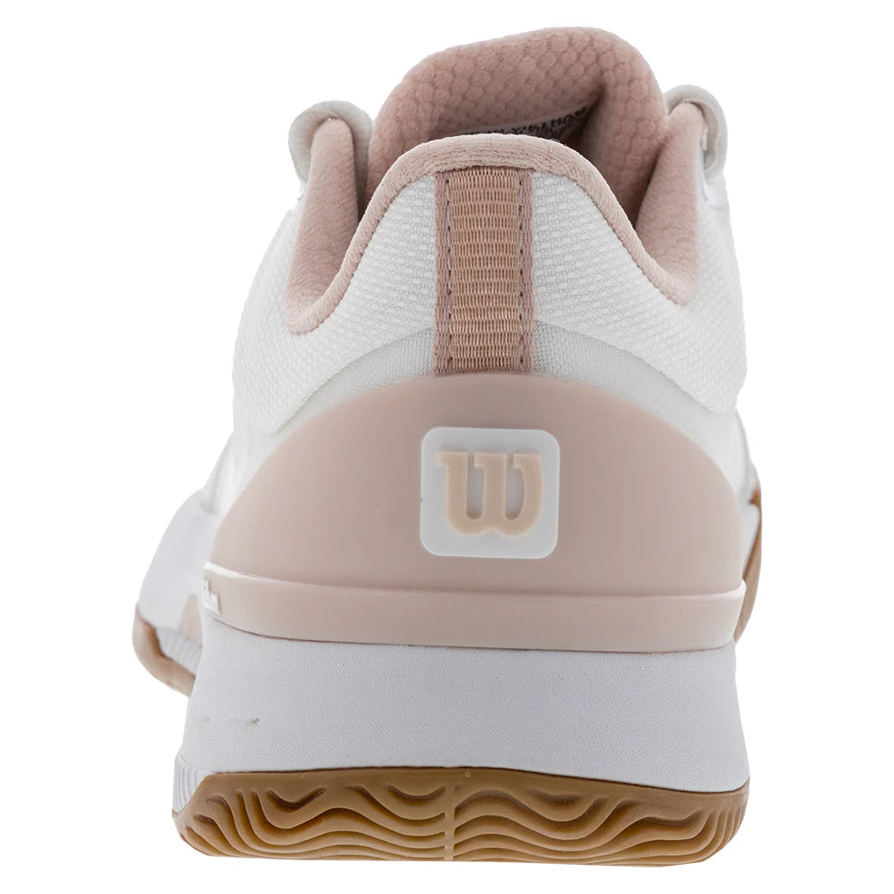 Womens Intrigue Tour Court Shoes White and Cameo Rose