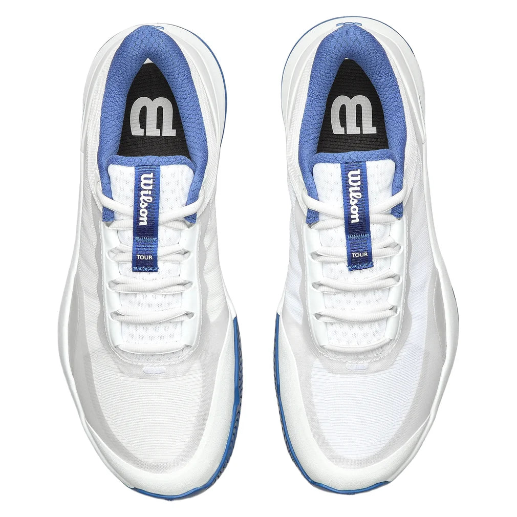Women's Intrigue Tour Tennis Shoes White and Blue, Wilson, Pickleball Express, WRS337080-F26-2