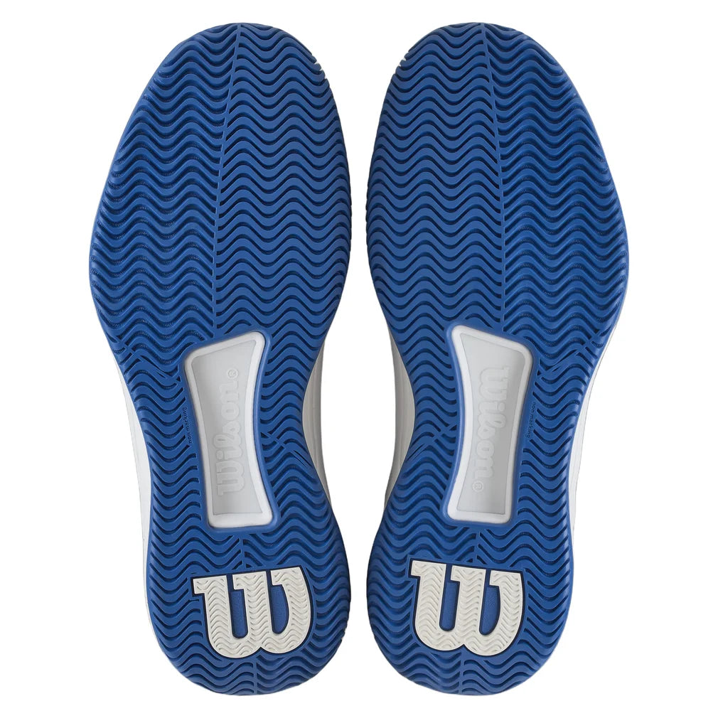 Women's Intrigue Tour Tennis Shoes White and Blue, Wilson, Pickleball Express, WRS337080-F26-4