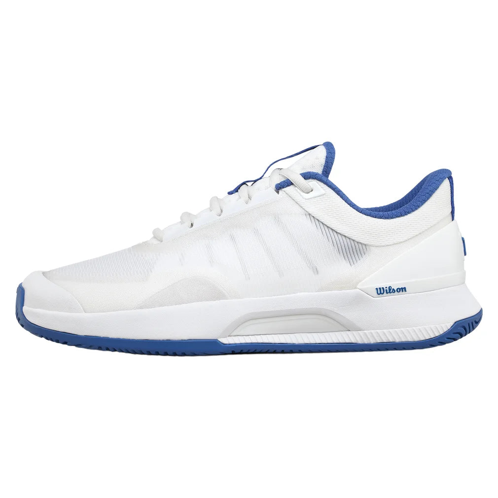 Women's Intrigue Tour Tennis Shoes White and Blue, Wilson, White/Blue, Pickleball Express, WRS337080-F26-WHITE-BLUE-1