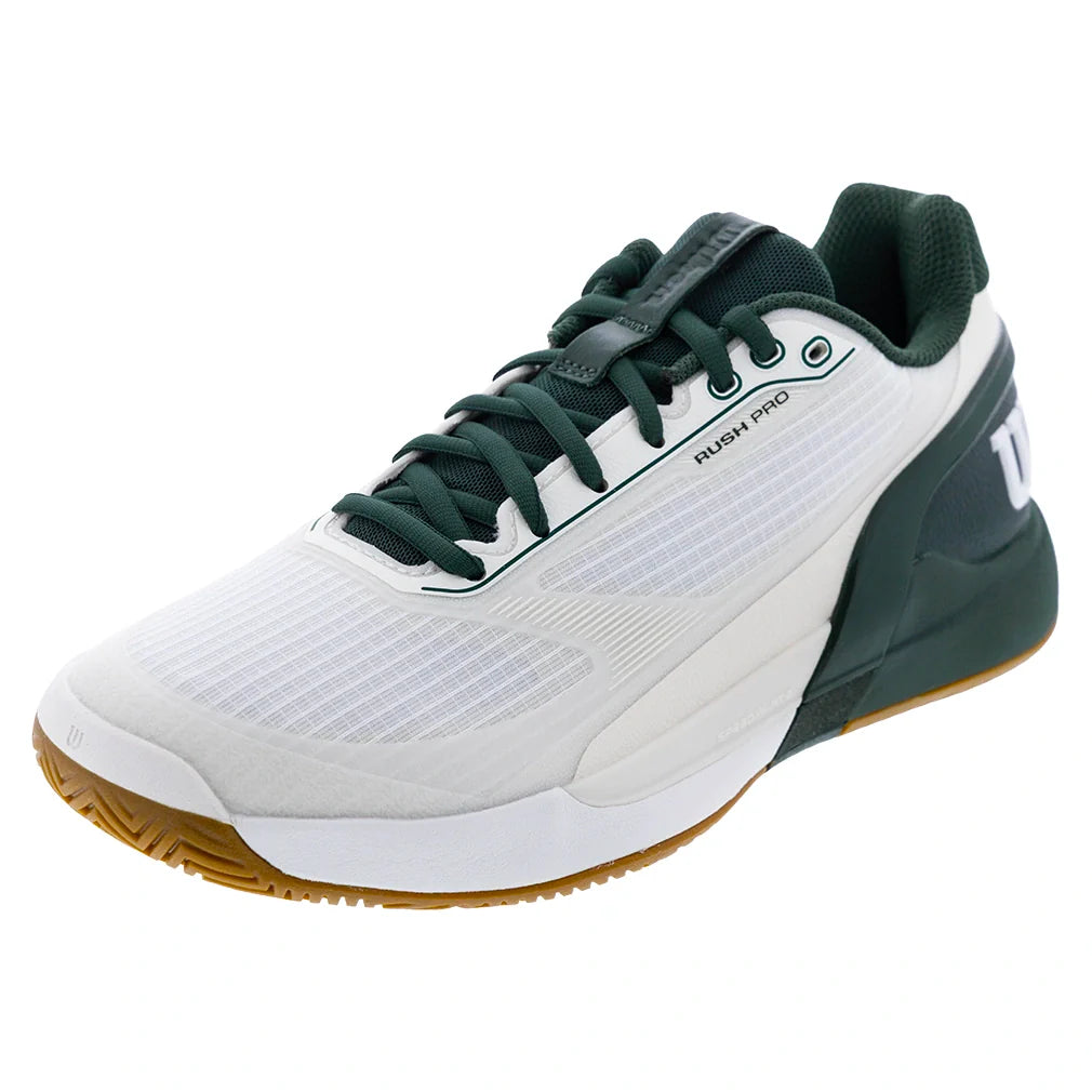 Men's Rush Pro 5 Court Shoes White and Sycamore