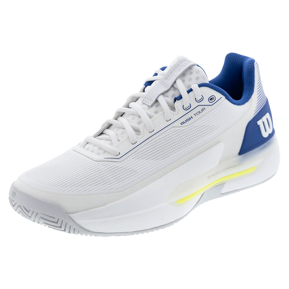 Men's Rush Tour 5 Court Shoes White and Deja Vu Blue