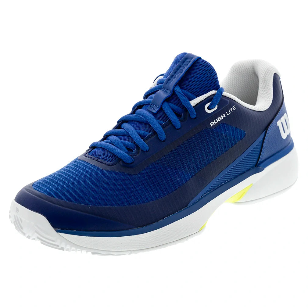 Men's Rush Lite 5 Clay Court Shoes Deja Vu Blue and White