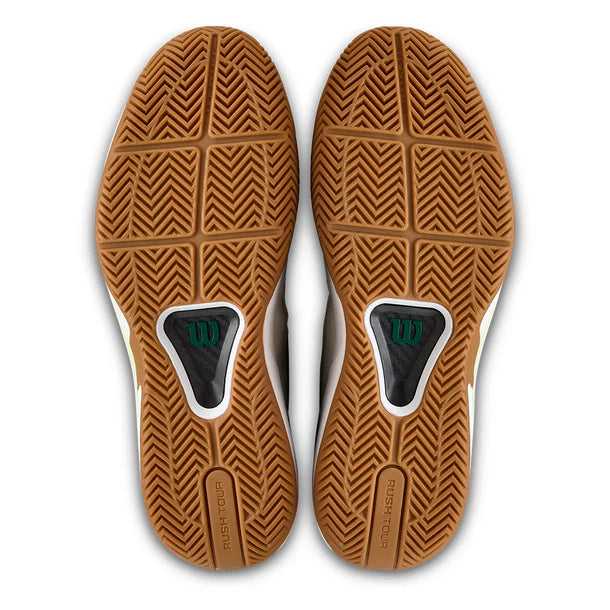Men's Rush Tour 5 Court Shoes White and Evergreen