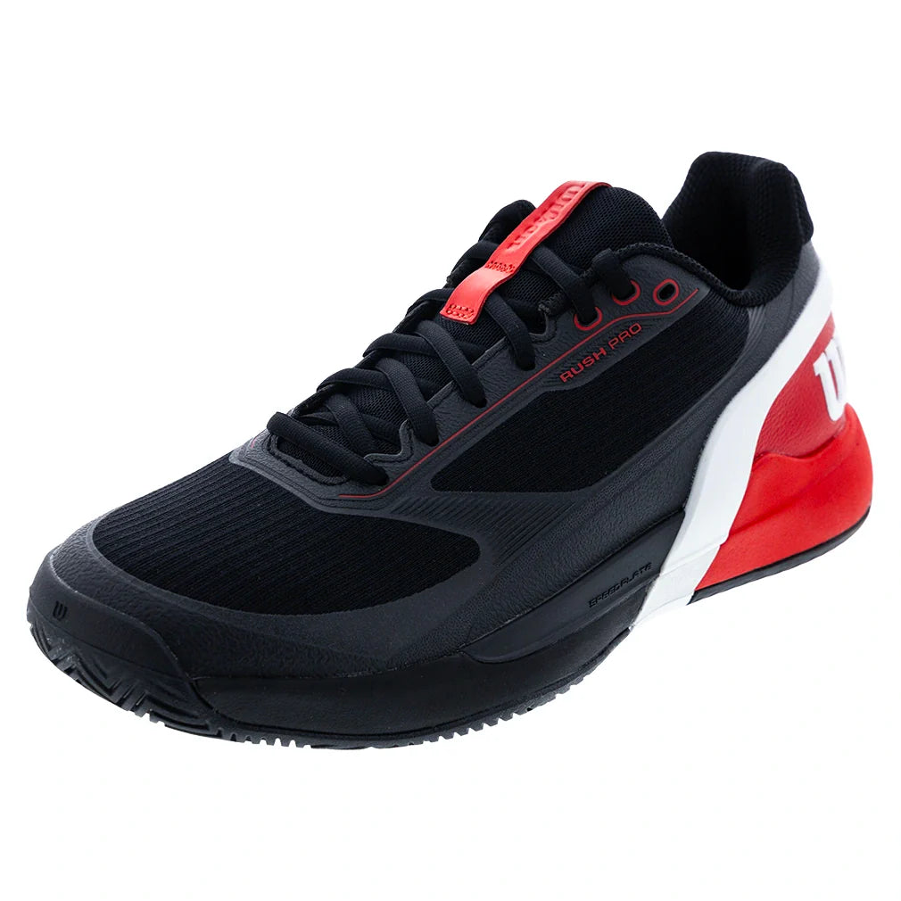 Men's Rush Pro 5 Shoes Black and Infrared