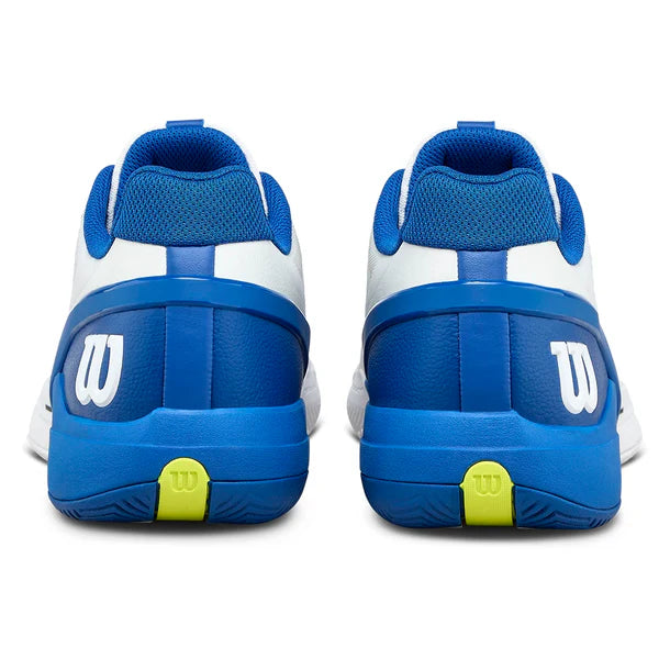 Men's Rush Pro 5 Court Shoes White and Deja Vu Blue